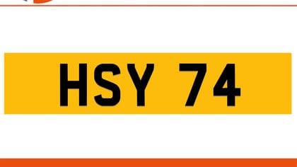 HSY 74 Private Number Plate On DVLA Retention Ready To Go