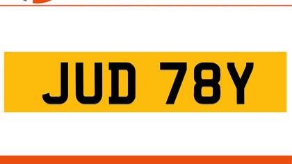 JUD 78Y JUDY Private Number Plate On DVLA Retention Ready