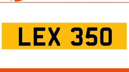 LEX 350 Private Number Plate On DVLA Retention Ready To Go