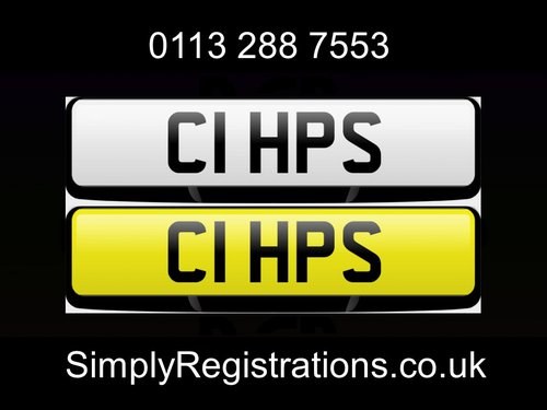 C1 HPS - Private Number Plate In vendita