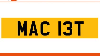 MAC 13T Private Number Plate On DVLA Retention Ready To Go