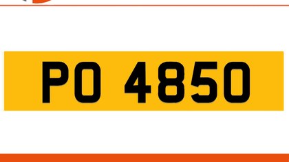 PO 4850 Private Number Plate On DVLA Retention Ready To Go