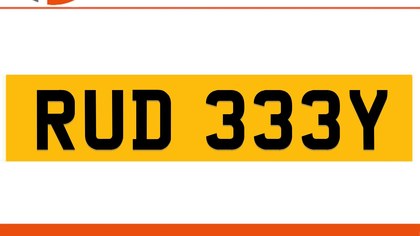 RUD 333Y RUDY Private Number Plate On DVLA Retention