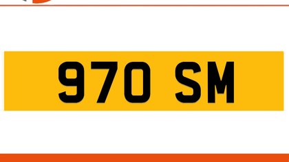 970 SM Private Number Plate On DVLA Retention Ready