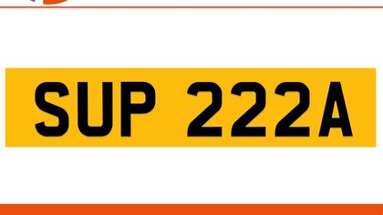 SUP 222A SUPRA Private Number Plate On DVLA Retention Ready