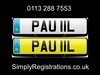 PAU 11L - Private number plate SOLD