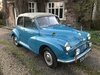 1957 Morris Minor Convertible.  44000 miles from new. For Sale