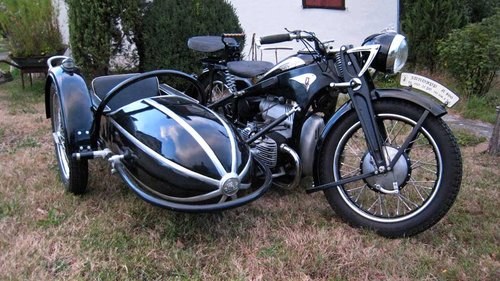 1936 Zündapp KS 800 with sidecar original VERKAUFT