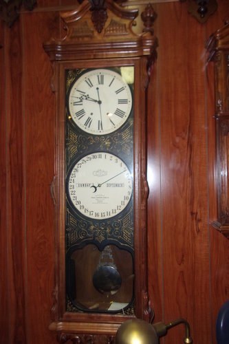 1865 Ithaca #1 Double Dial Calender Clock In vendita