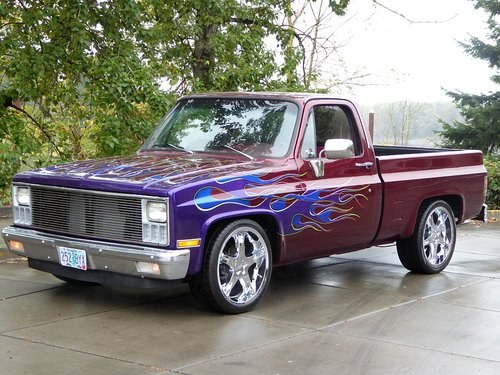 1982 GMC Pick-Up Truck = Custom Burgundy Paint $17.5k For Sale