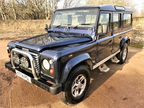 2001 Defender 110 TD5 CSW 11 seater+long MOT+good history SOLD