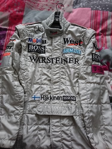 Mika Hakkinen original, used 1999/00 McLaren Suit For Sale