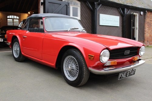 LHD 1969 MODEL YEAR TRIUMPH TR6 VERKOCHT
