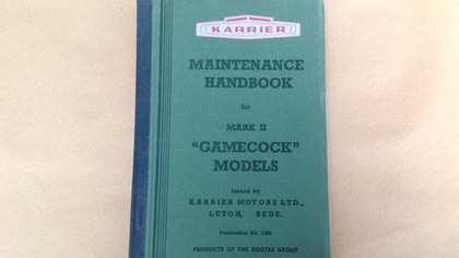 Karrier Gamecock MK 2 Handbook Inc T3 Engine 