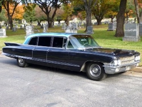 1962 Cadillac Fleetwood Limousine = Blkack Driver $15k For Sale