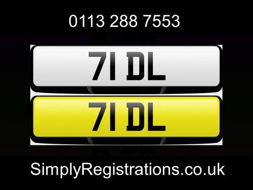 2020 71 DL - Private number plate VENDUTO