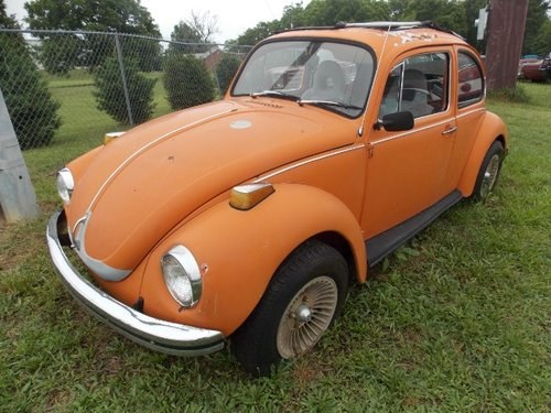 1972 Volkswagon Super Beetle = Orange Patina  $4.9k For Sale