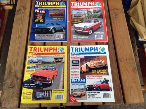 2020 Triumph World Magazine Numbers 1 to 4  Printed 1995 SOLD