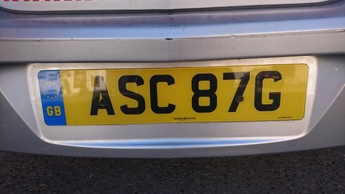ASC  87G   private plate SOLD