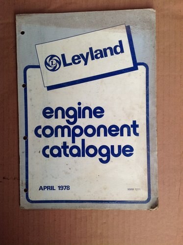 Leyland Engine Components Catalogue 1978 MMM 1211 For Sale