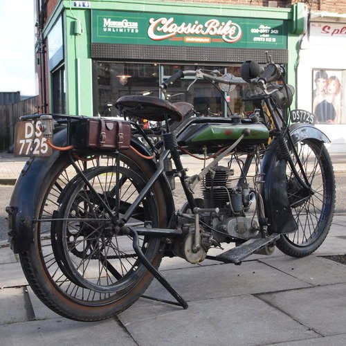 1923 Connaught De Luxe Solo 347cc With 3 Speed Hand Gears. In vendita