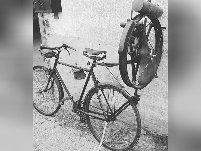 1920's De Dion Bouton Propeller Bicycle, JUST SOLD.