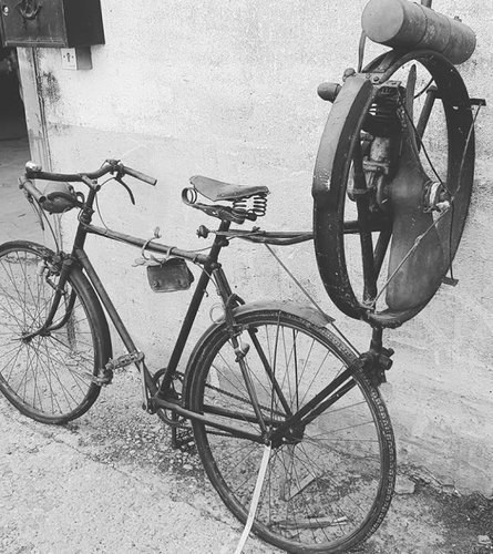 1920's De Dion Bouton Propeller Bicycle, JUST SOLD. SOLD