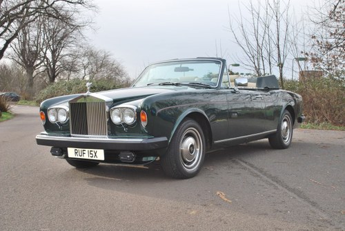1982 Rolls-Royce Corniche Convertible: 16 Feb 2019 For Sale by Auction