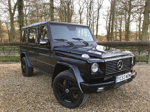 2003 Mercedes-Benz G-Wagen  270 CDI Just £14,000 - £18,000 For Sale by Auction