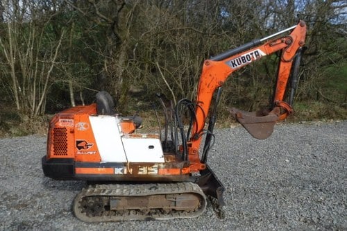 1991 KUBOTA MINI DIGGER 1.5 TON ALL WORKS SEE VIDEO CAN DROP SOLD