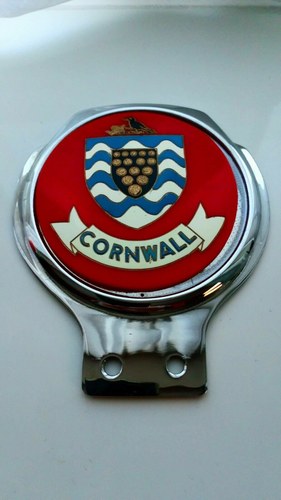 VINTAGE CORNWALL CAR BADGE  BOXED  1960 T0 1970 For Sale