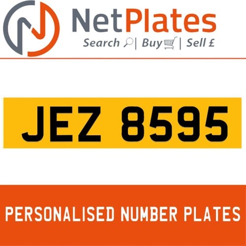 JEZ 8595 PERSONALISED PRIVATE CHERISHED DVLA NUMBER PLATE For Sale
