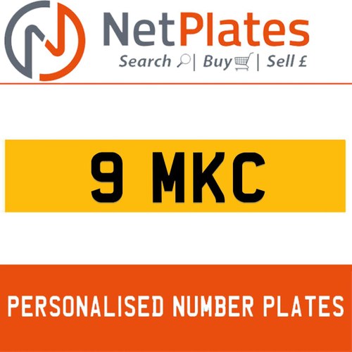 9 MKC PERSONALISED PRIVATE CHERISHED DVLA NUMBER PLATE For Sale
