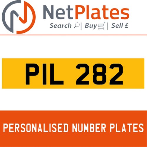 PIL 282 PERSONALISED PRIVATE CHERISHED DVLA NUMBER PLATE For Sale