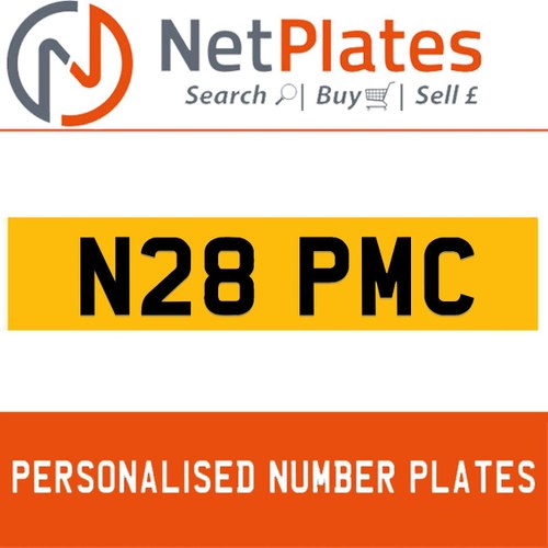 N28 PMC PERSONALISED PRIVATE CHERISHED DVLA NUMBER PLATE In vendita