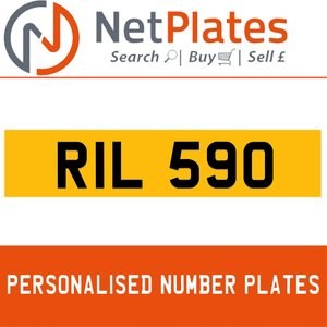 RIL 590 PERSONALISED PRIVATE CHERISHED DVLA NUMBER PLATE For Sale