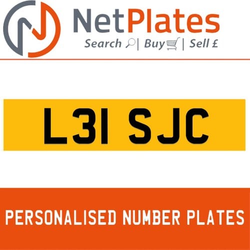 L31 SJC PERSONALISED PRIVATE CHERISHED DVLA NUMBER PLATE For Sale