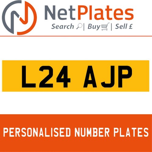 L24 AJP PERSONALISED PRIVATE CHERISHED DVLA NUMBER PLATE For Sale