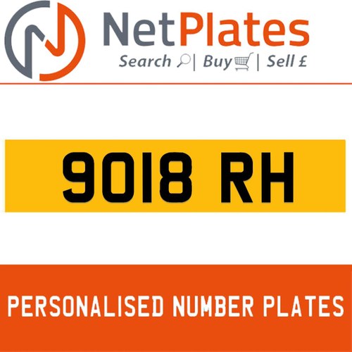 9018 RH PERSONALISED PRIVATE CHERISHED DVLA NUMBER PLATE For Sale