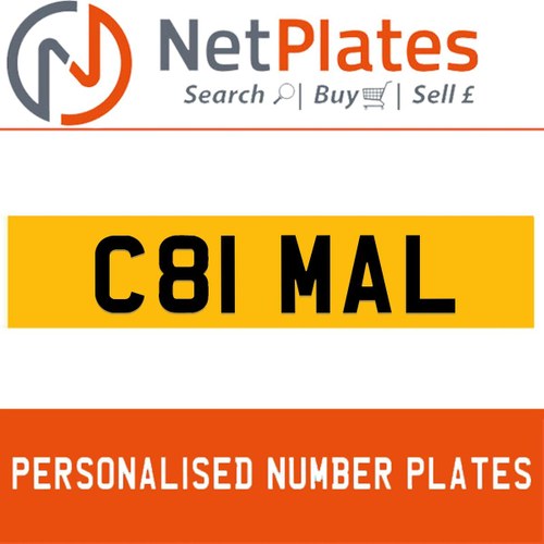 C81 MAL PERSONALISED PRIVATE CHERISHED DVLA NUMBER PLATE In vendita