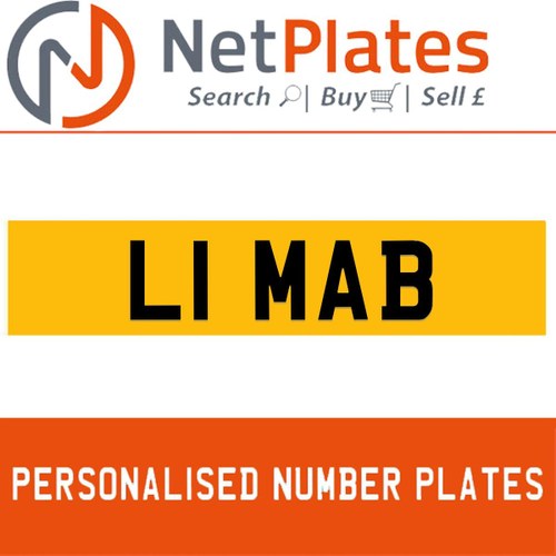 L1 MAB PERSONALISED PRIVATE CHERISHED DVLA NUMBER PLATE In vendita