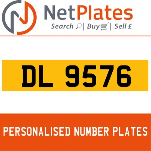 DL 9576 PERSONALISED PRIVATE CHERISHED DVLA NUMBER PLATE For Sale