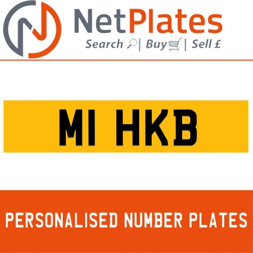 M1 HKB PERSONALISED PRIVATE CHERISHED DVLA NUMBER PLATE For Sale