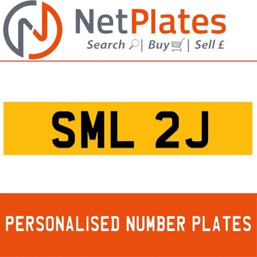 SML 2J PERSONALISED PRIVATE CHERISHED DVLA NUMBER PLATE For Sale