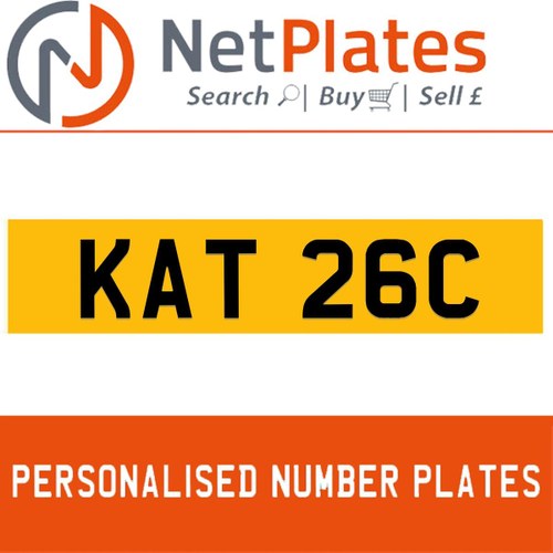 KAT 26C PERSONALISED PRIVATE CHERISHED DVLA NUMBER PLATE For Sale