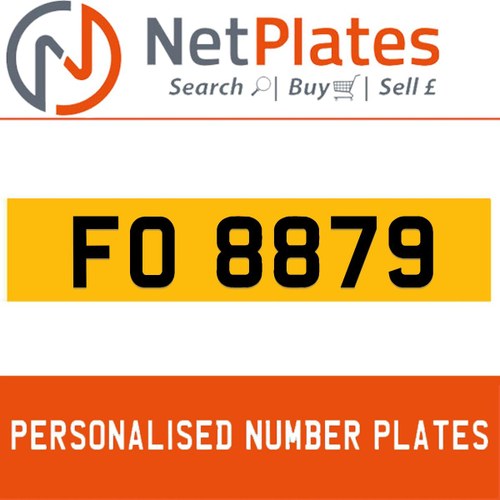 FO 8879 PERSONALISED PRIVATE CHERISHED DVLA NUMBER PLATE For Sale