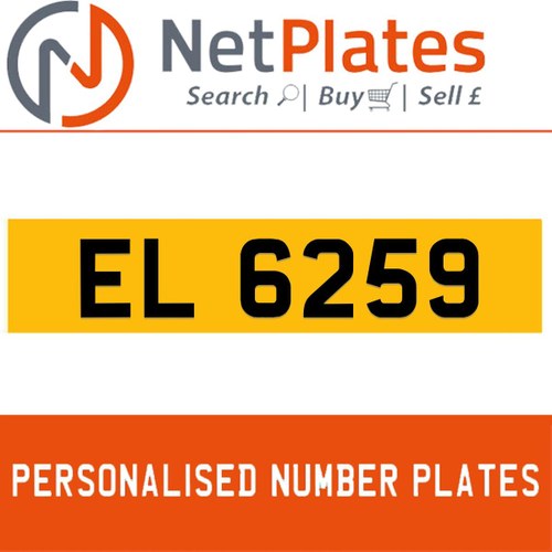 EL 659 PERSONALISED PRIVATE CHERISHED DVLA NUMBER PLATE For Sale