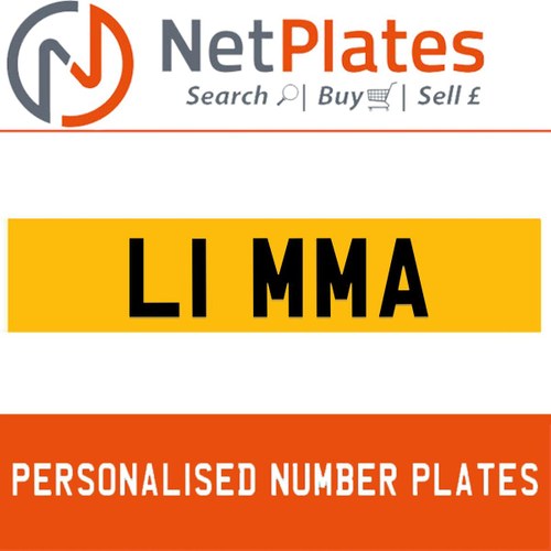L1 MMA PERSONALISED PRIVATE CHERISHED DVLA NUMBER PLATE For Sale