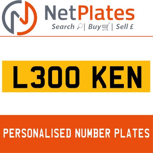 L300 KEN PERSONALISED PRIVATE CHERISHED DVLA NUMBER PLATE For Sale