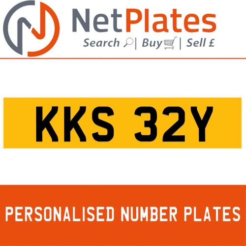 KKS 32Y PERSONALISED PRIVATE CHERISHED DVLA NUMBER PLATE For Sale